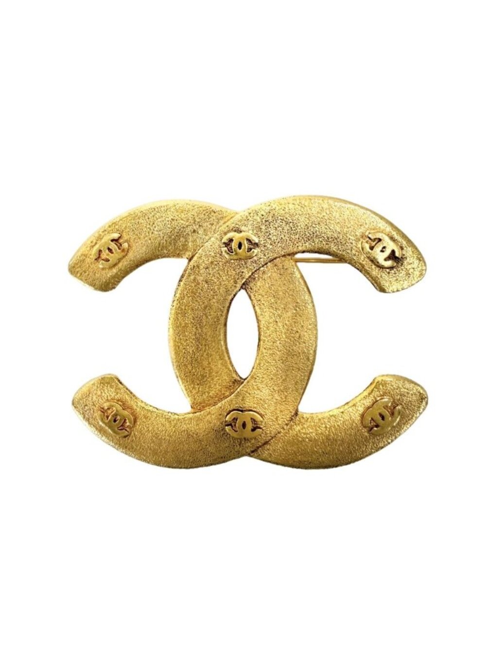 Chanel Brooch CC Logo 29 Gold